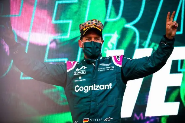 vettel podium
