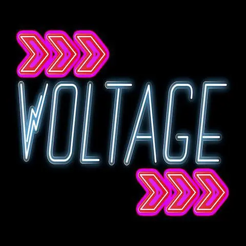 voltage logo on black