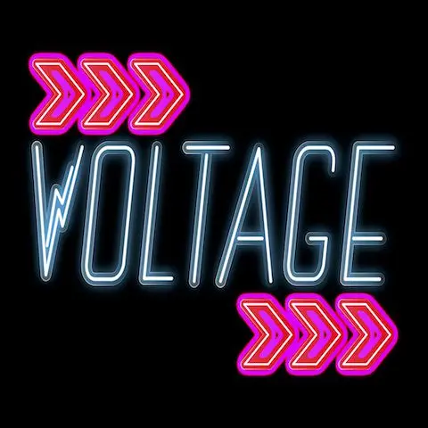 voltage logo on black