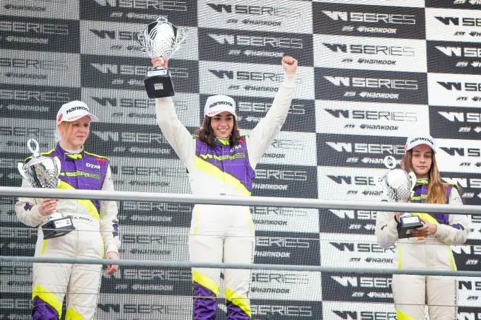 w series podium race 1