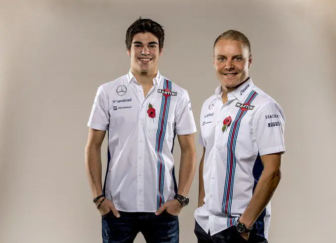 williams f1 lance stroll en valtteri bottas