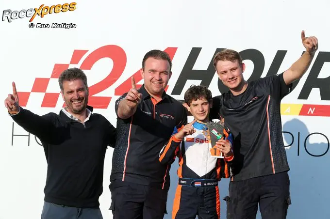 wouter bergheanu wint in genk team en rijder blij met zege