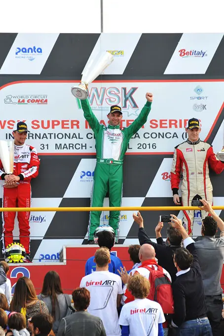wsk masters series kz podium