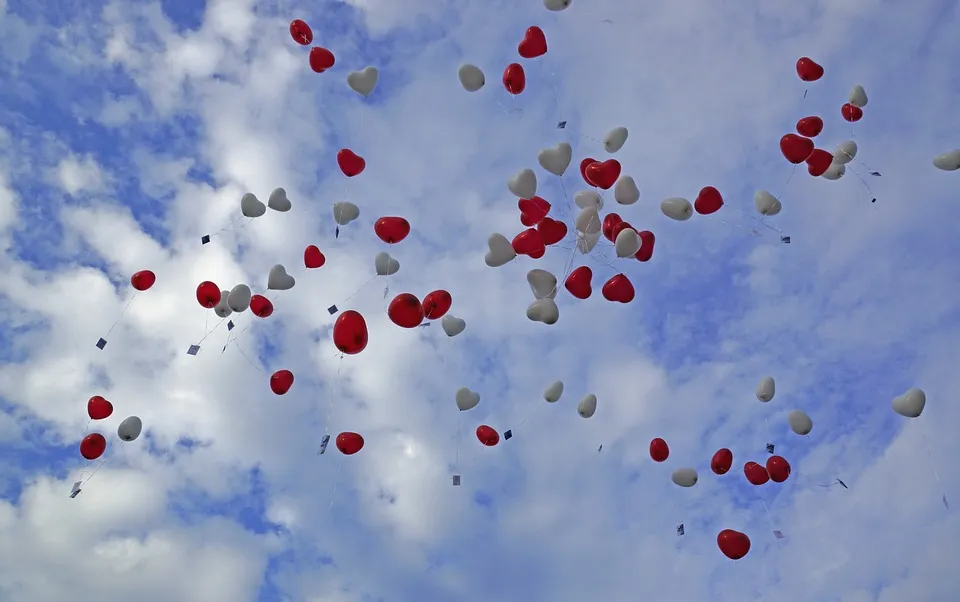 balonnen in de lucht