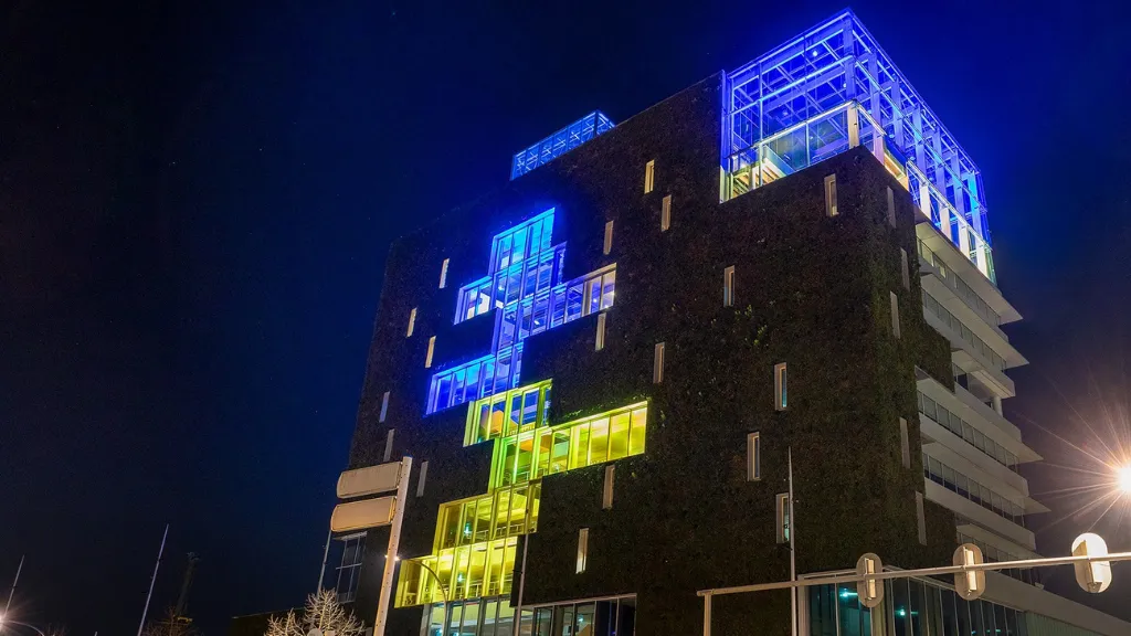 1555 verlicht stadskantoor