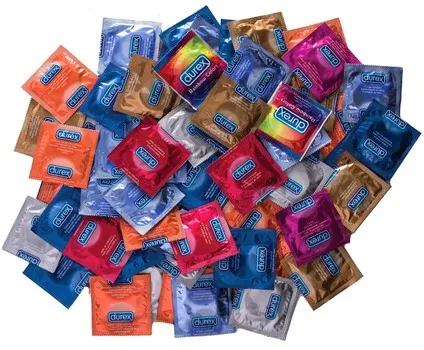 condoms pile