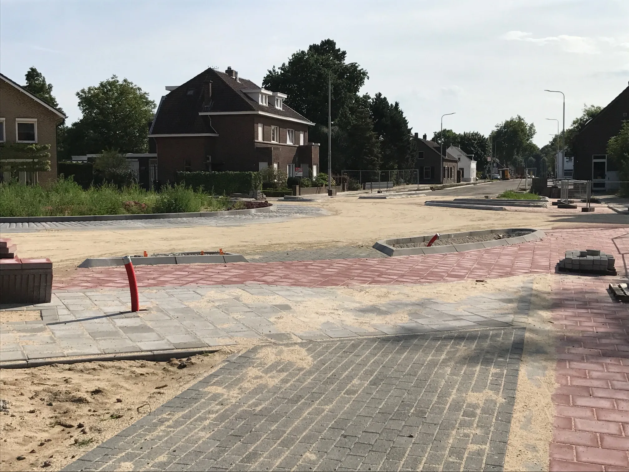 de rotonde van morgen in steyl in aanbouw