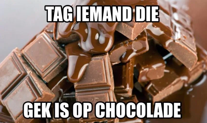 gek op chocolade