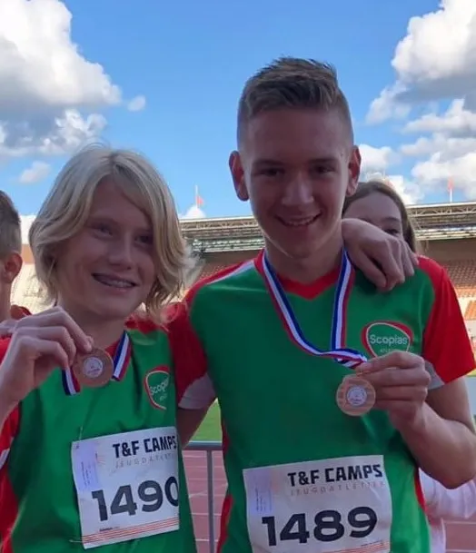 medailles op nk atletiek voor d junioren