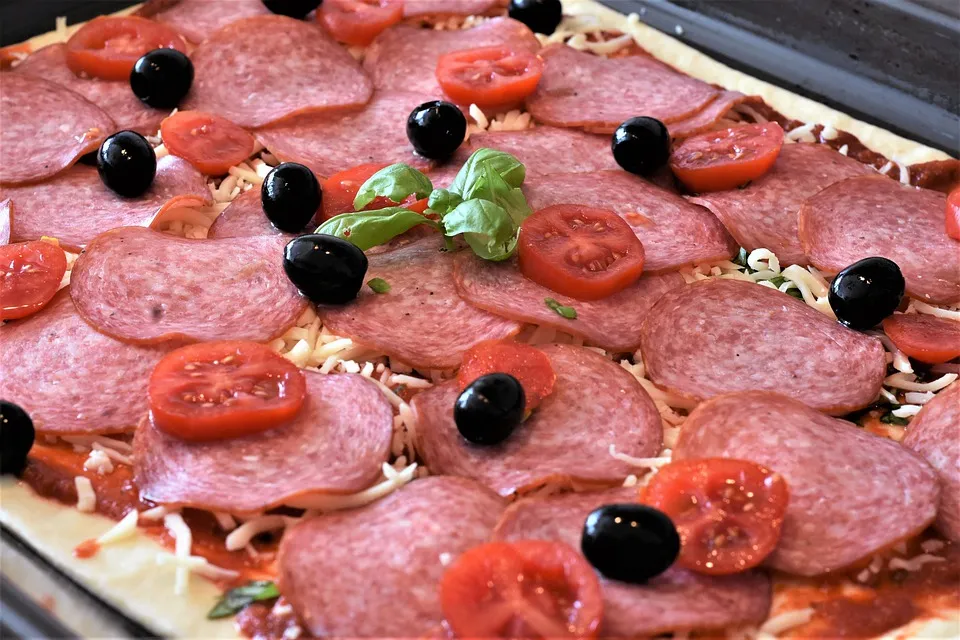 piza vlees