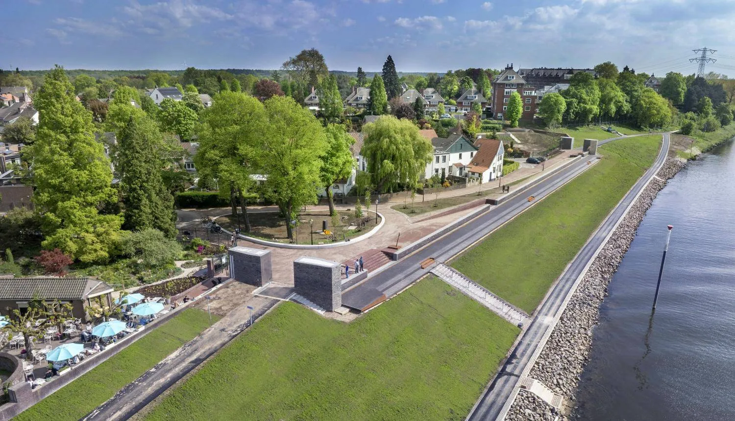 zelfsluitende waterkering steyl eindresultaat