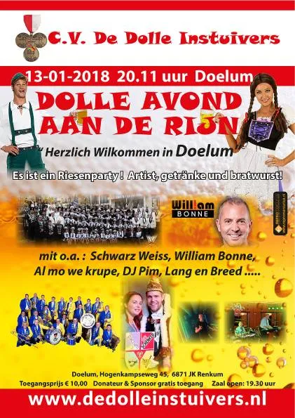 dolle avond aan de rijn