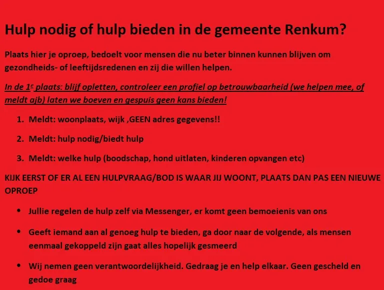 hulp renkum