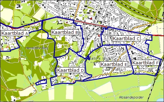 overzichtskaart kaartbladen plankaart bestemmingsplan oosterbeek zuid 2006webimage