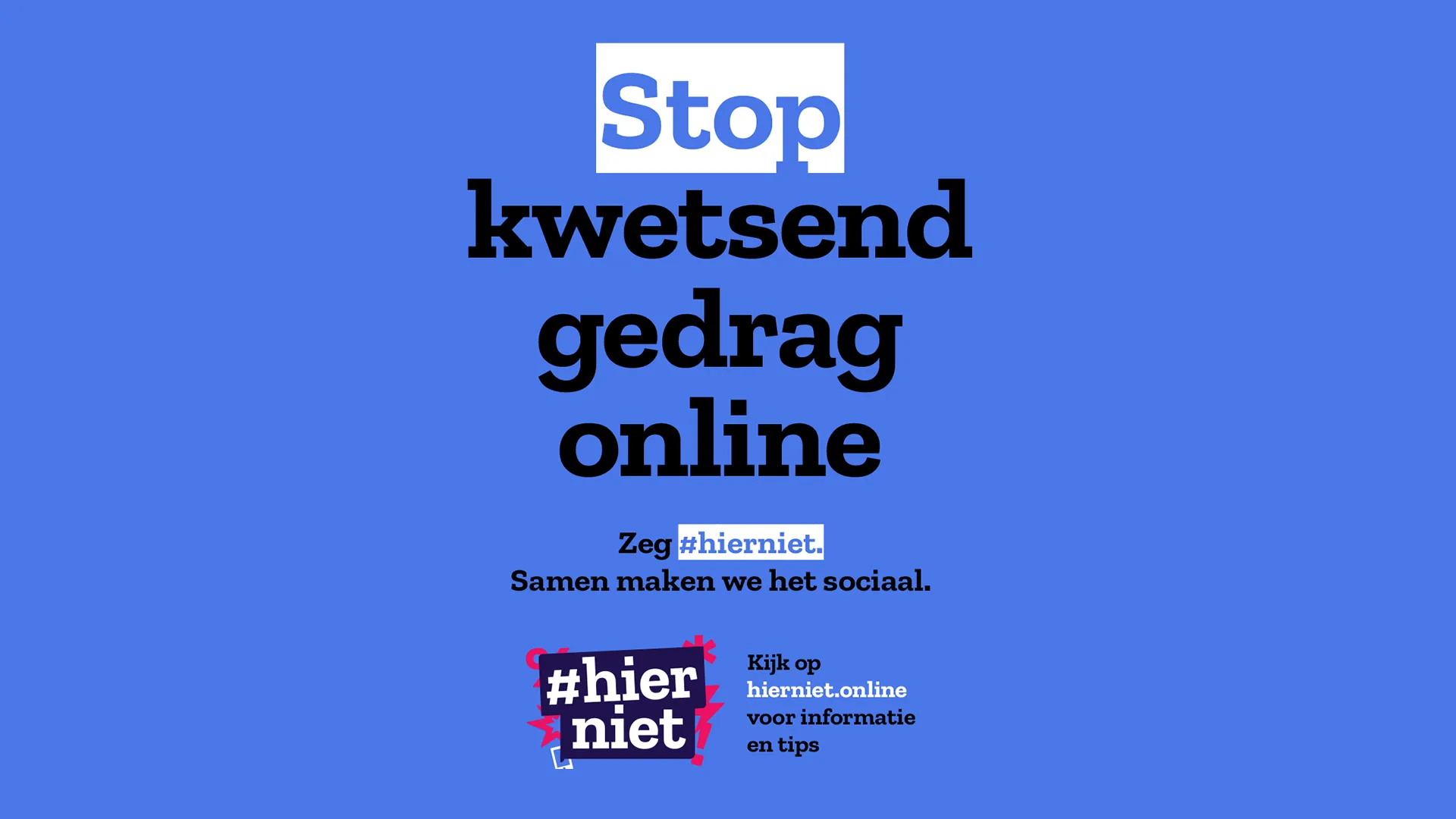 story stop kwetsend gedrag online