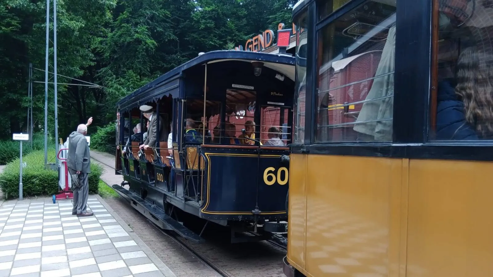 paardentram in het openluchtmuseum