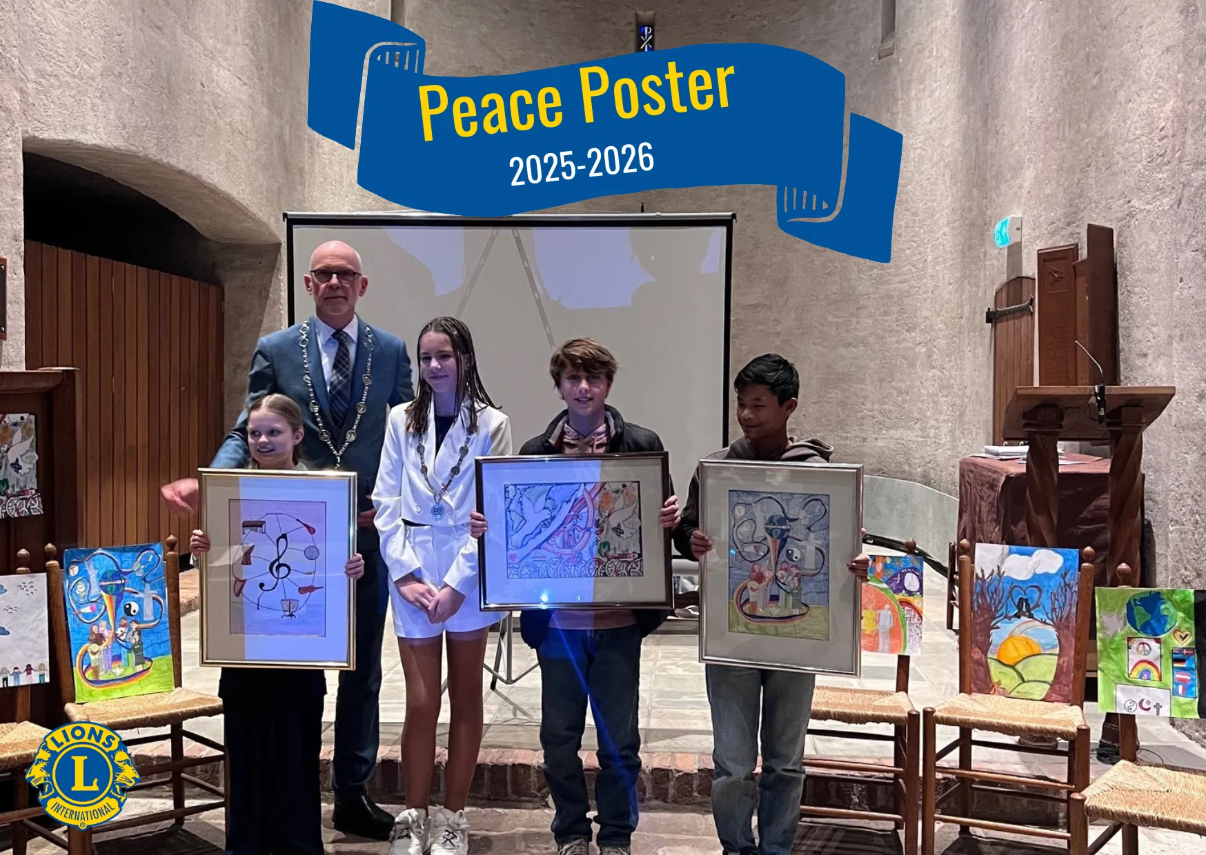 Afbeelding Peace poster uitreiking voor RenkumNieuws