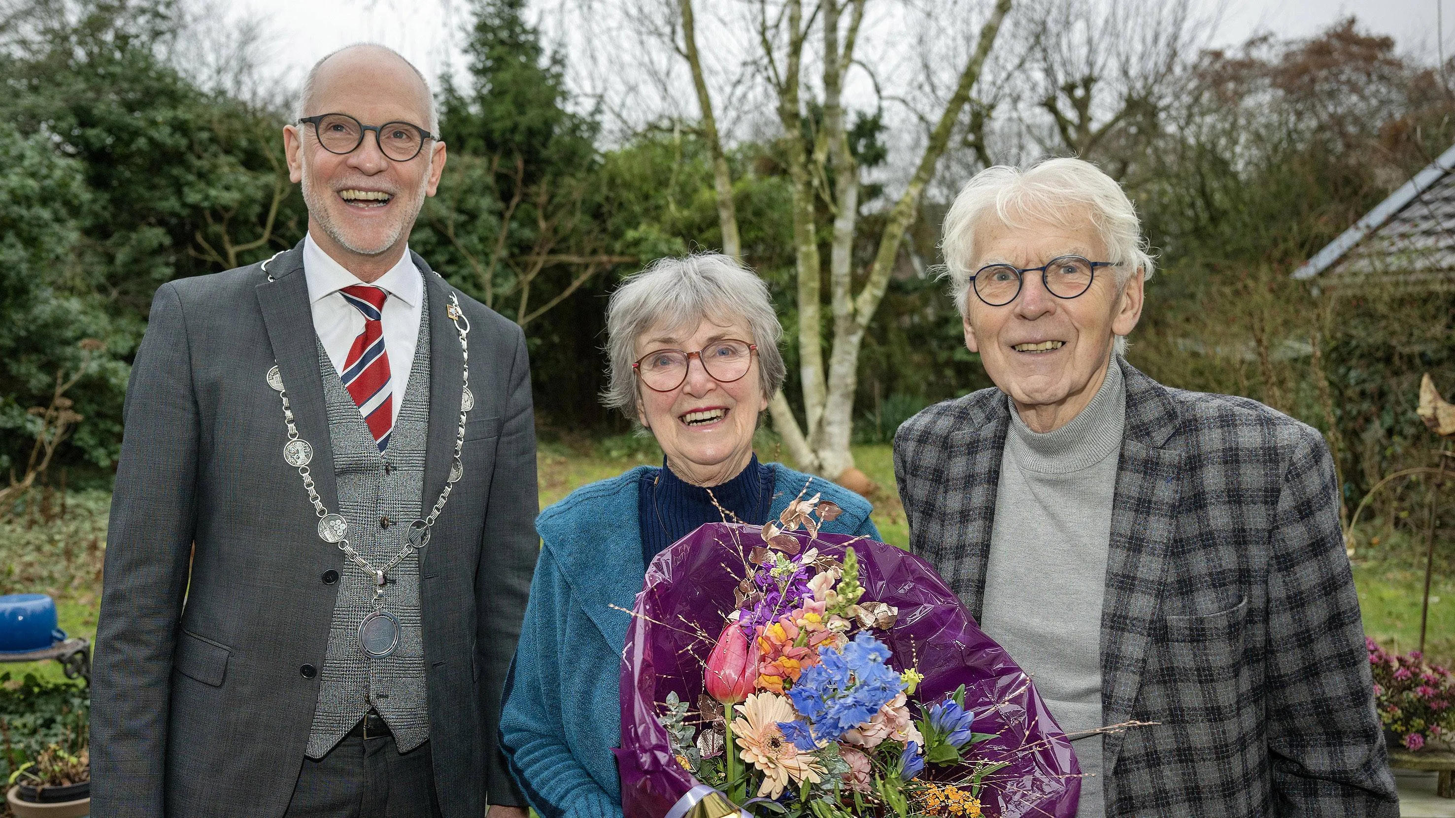 Echtpaar Fokkema-Bos 60jr. huwelijk