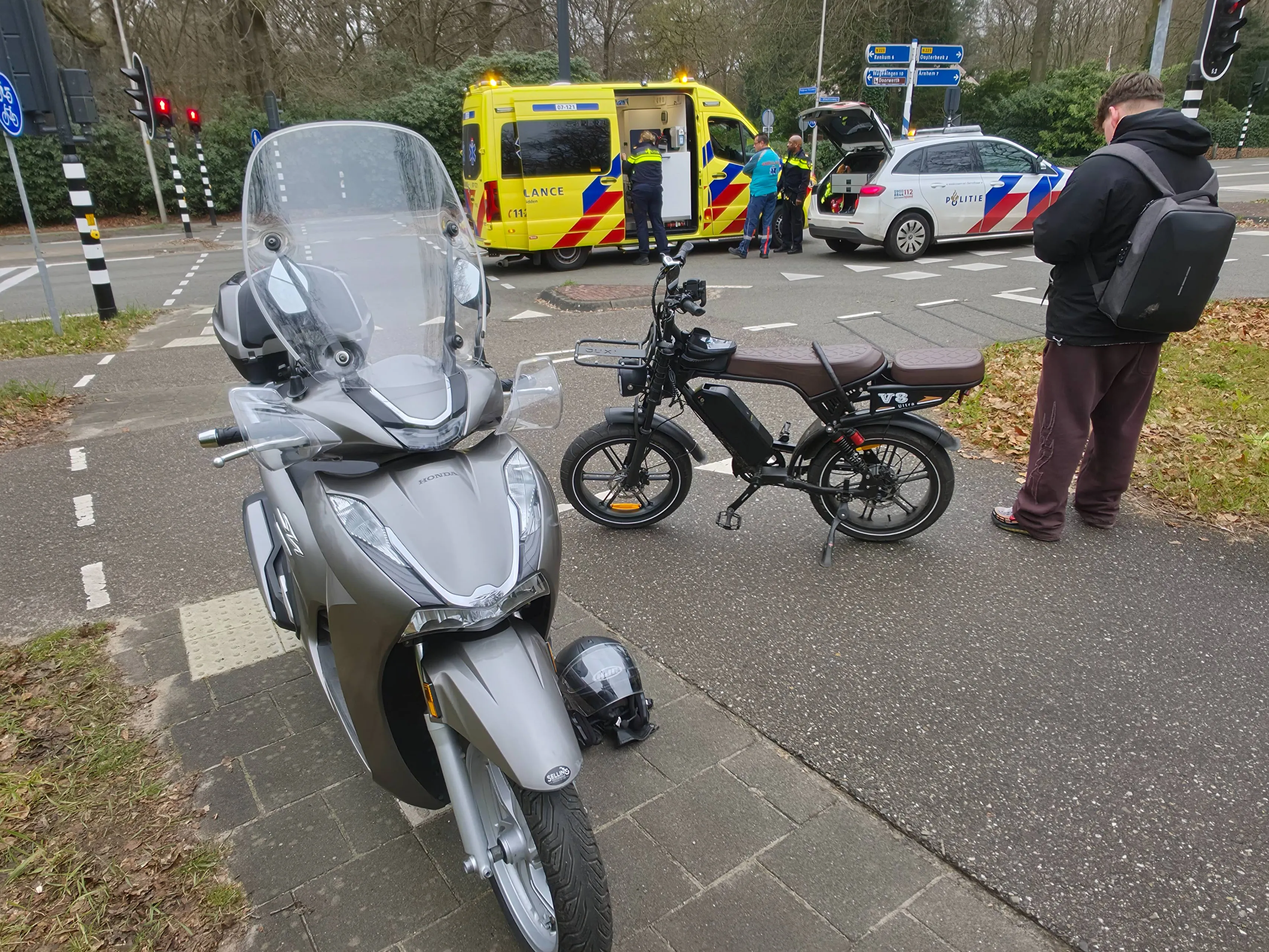 02-04 Fatbike brommer aanrijding