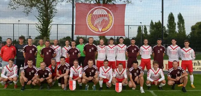 Voetbalwedstrijd RKSV Driel en de Poolse 6de Airborne Brigade