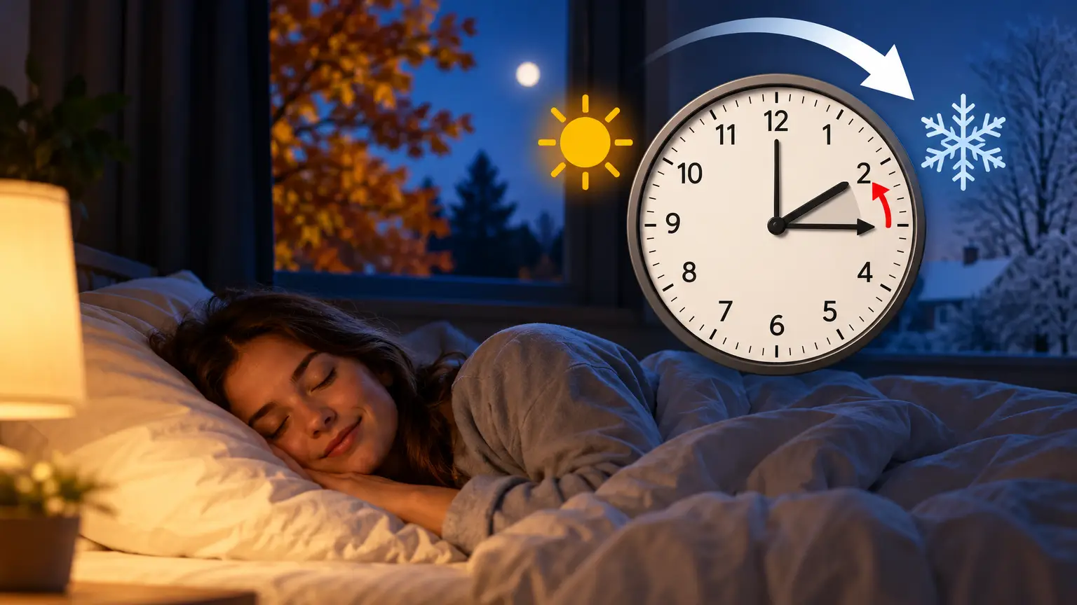 Zomertijd naar wintertijd in de slaapkamer