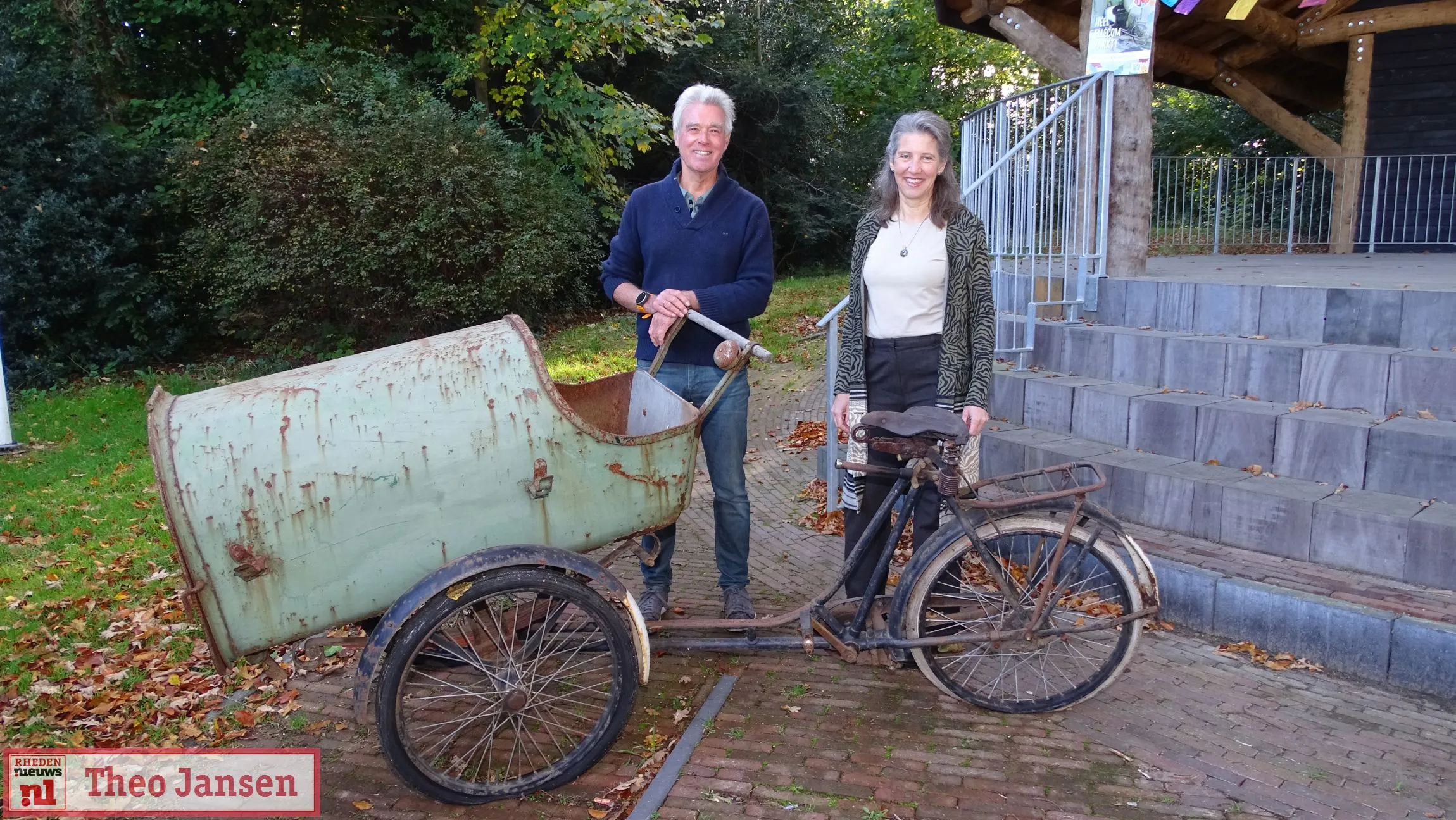 28 10 2021 heel ellecom harkt krijgt oude straatvegersfiets 00