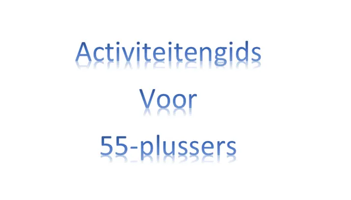 activiteitengids voor 55 plussers