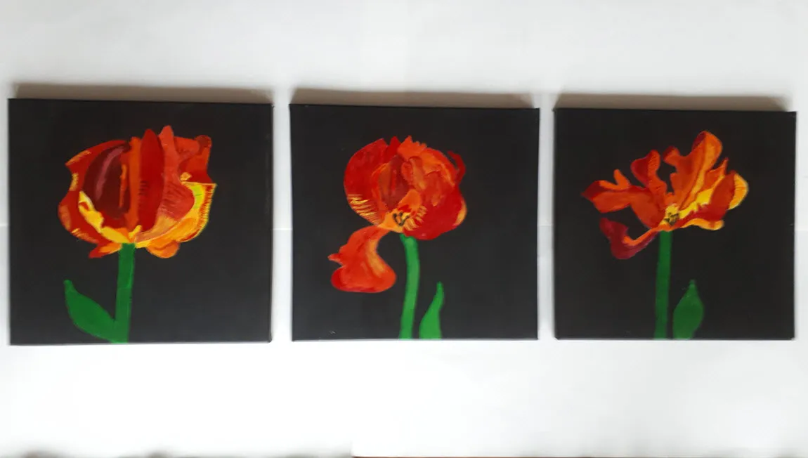 bloemschilderijen lukkien hoiting