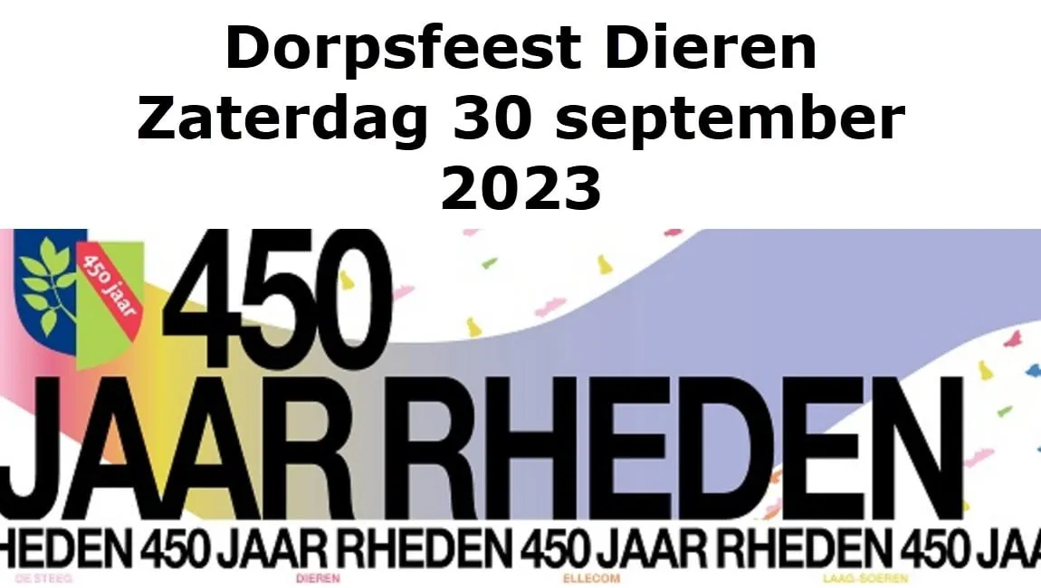 dorpsfeest dieren gemeente rheden