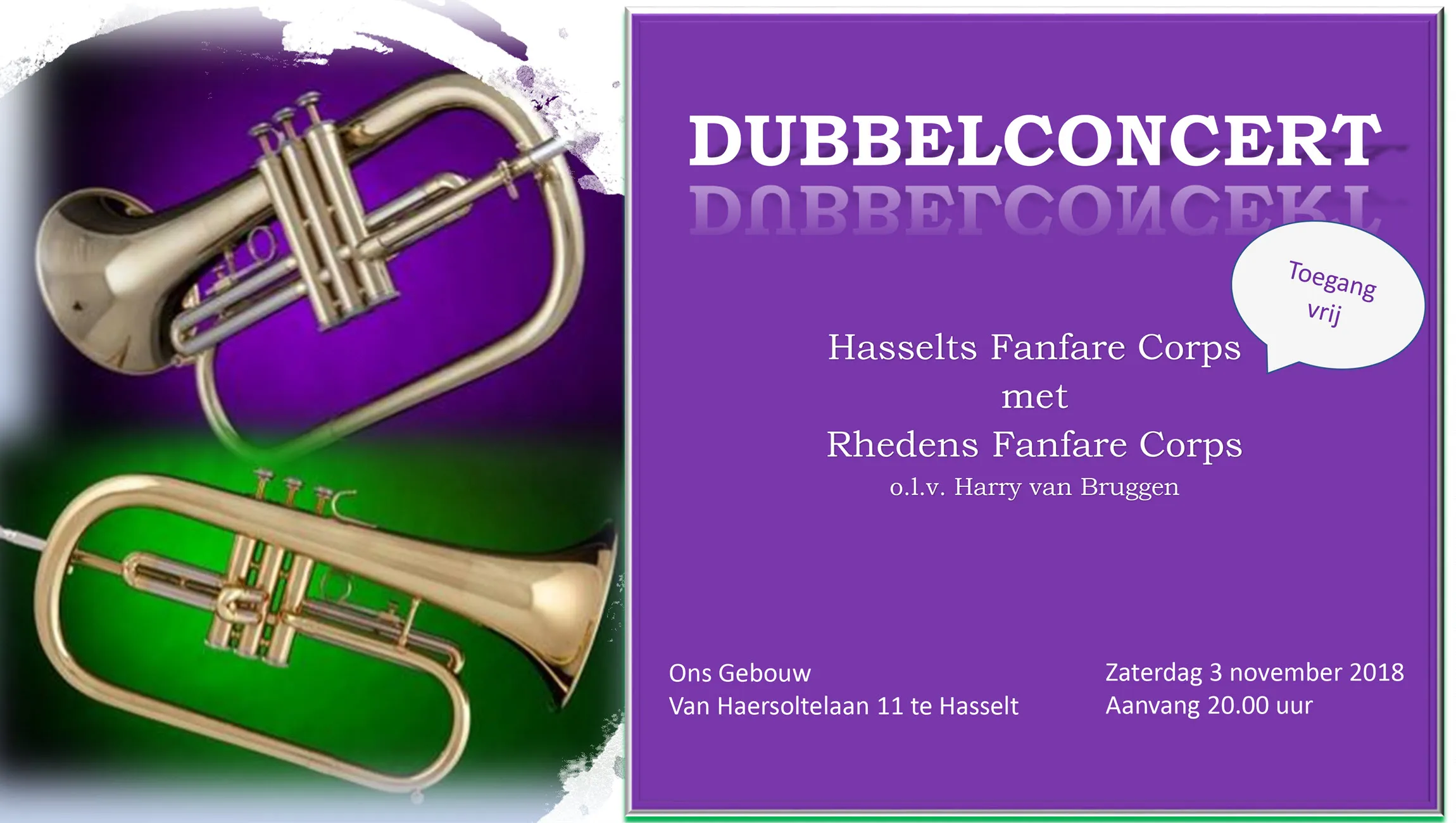 dubbelconcert hasselts fanfare corps rhedens fanfare corps