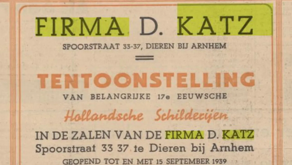 firma katz advertentie krant delpher