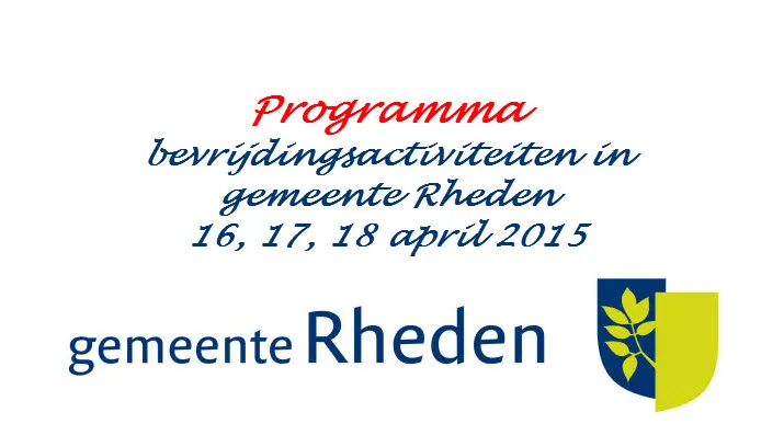 gemeente rheden programma bevrijdingsactiviteiten 2015