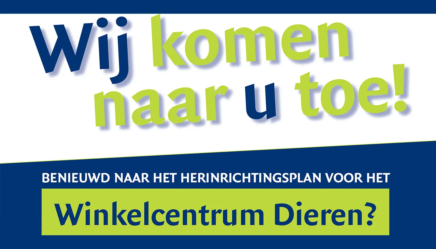 herinrichting rest winkelcentrum dieren