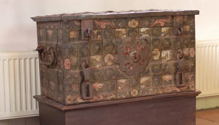 ijzeren geldkist dorpskerk spankeren