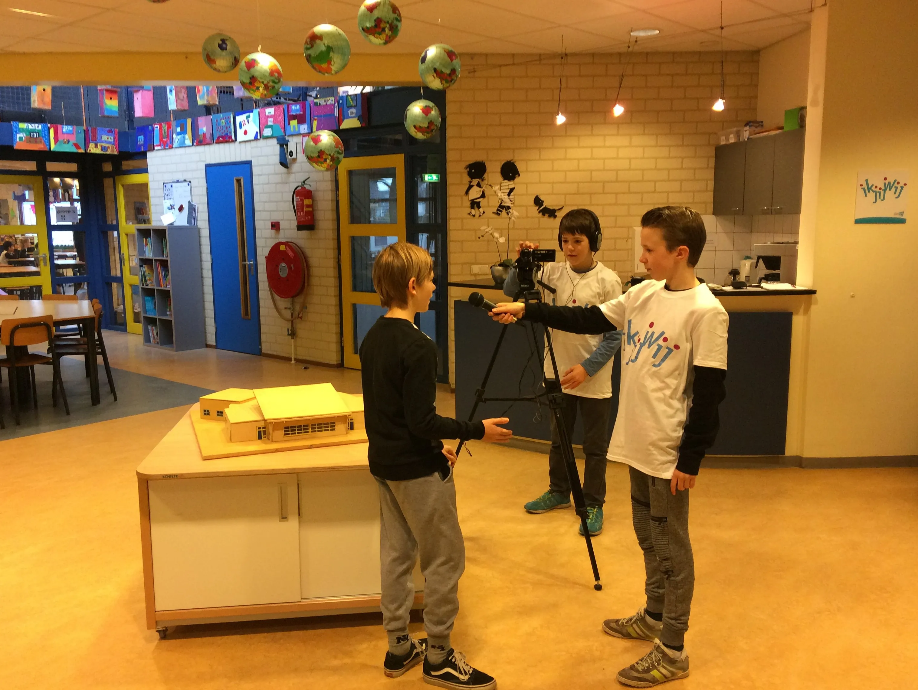 interviewen en filmen op school 2