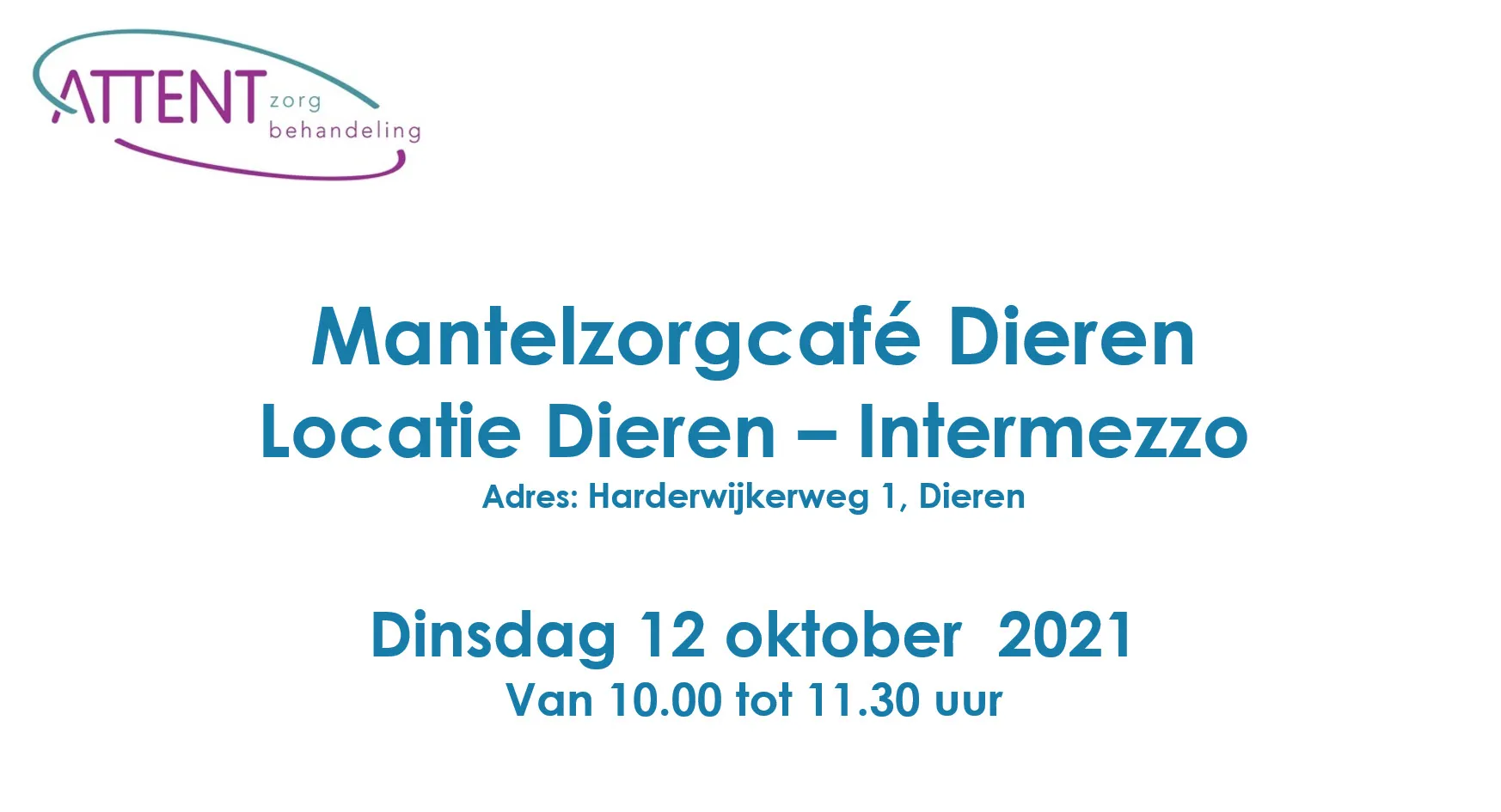 mantelzorgcafe dieren dagelijks bewegen in al zijn facetten attent zorg en behandeling