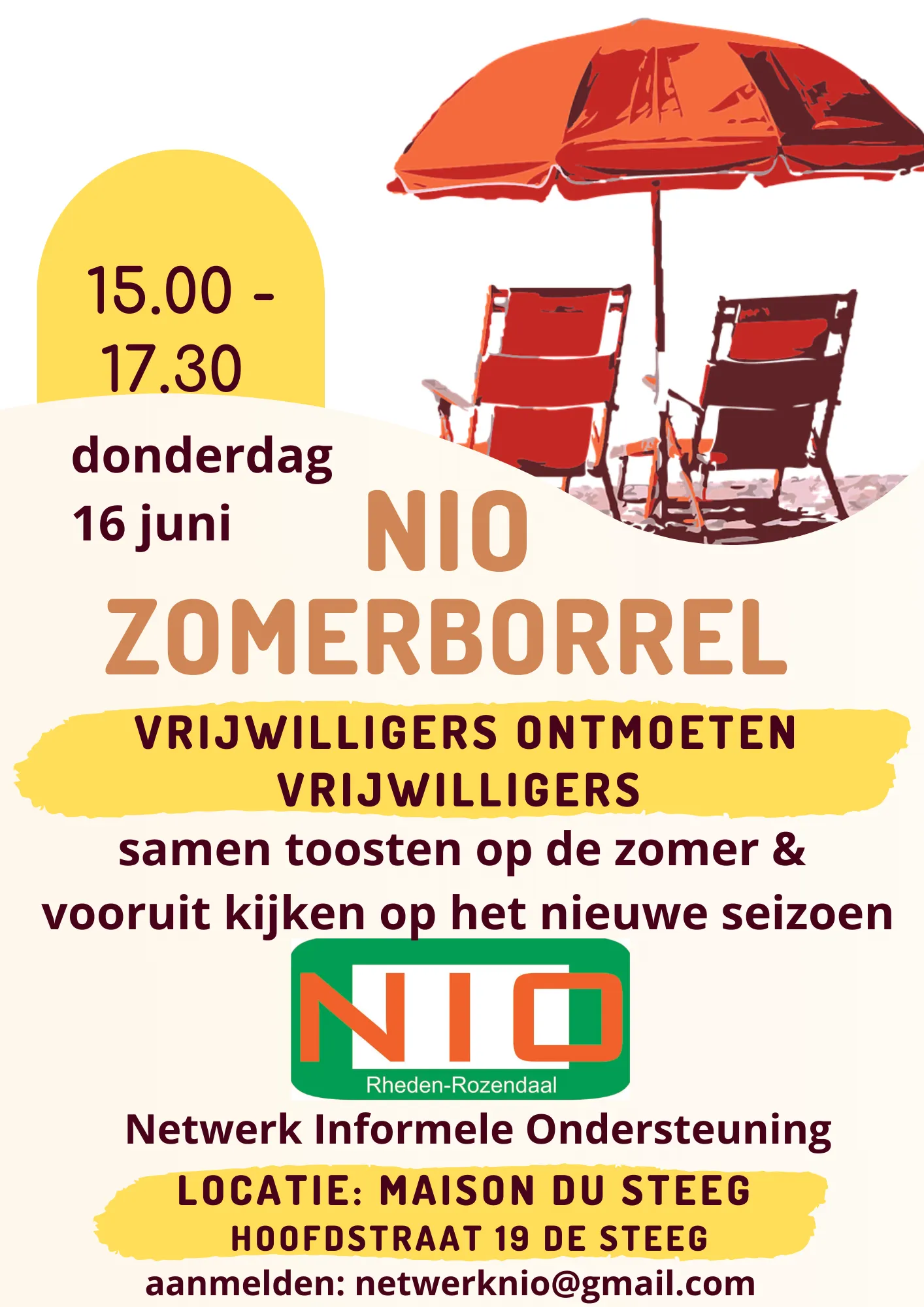 nio zomerborrel 16 juni 2022