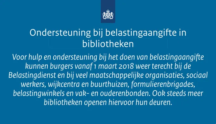omndersteuning belastingaangifte 2018