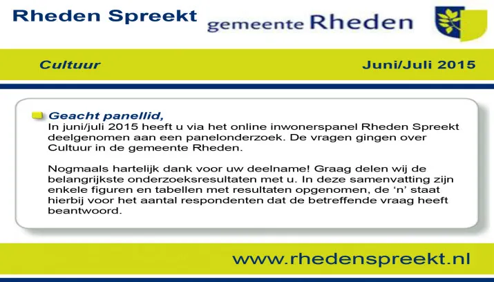 rheden spreekt 0