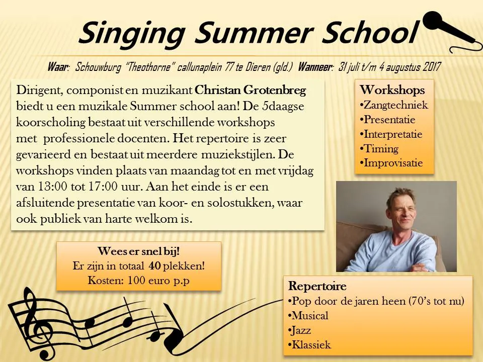 summer school uitnodiging