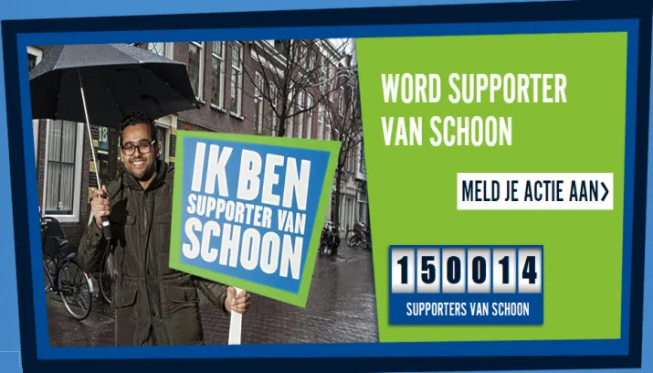 supporter van schoon