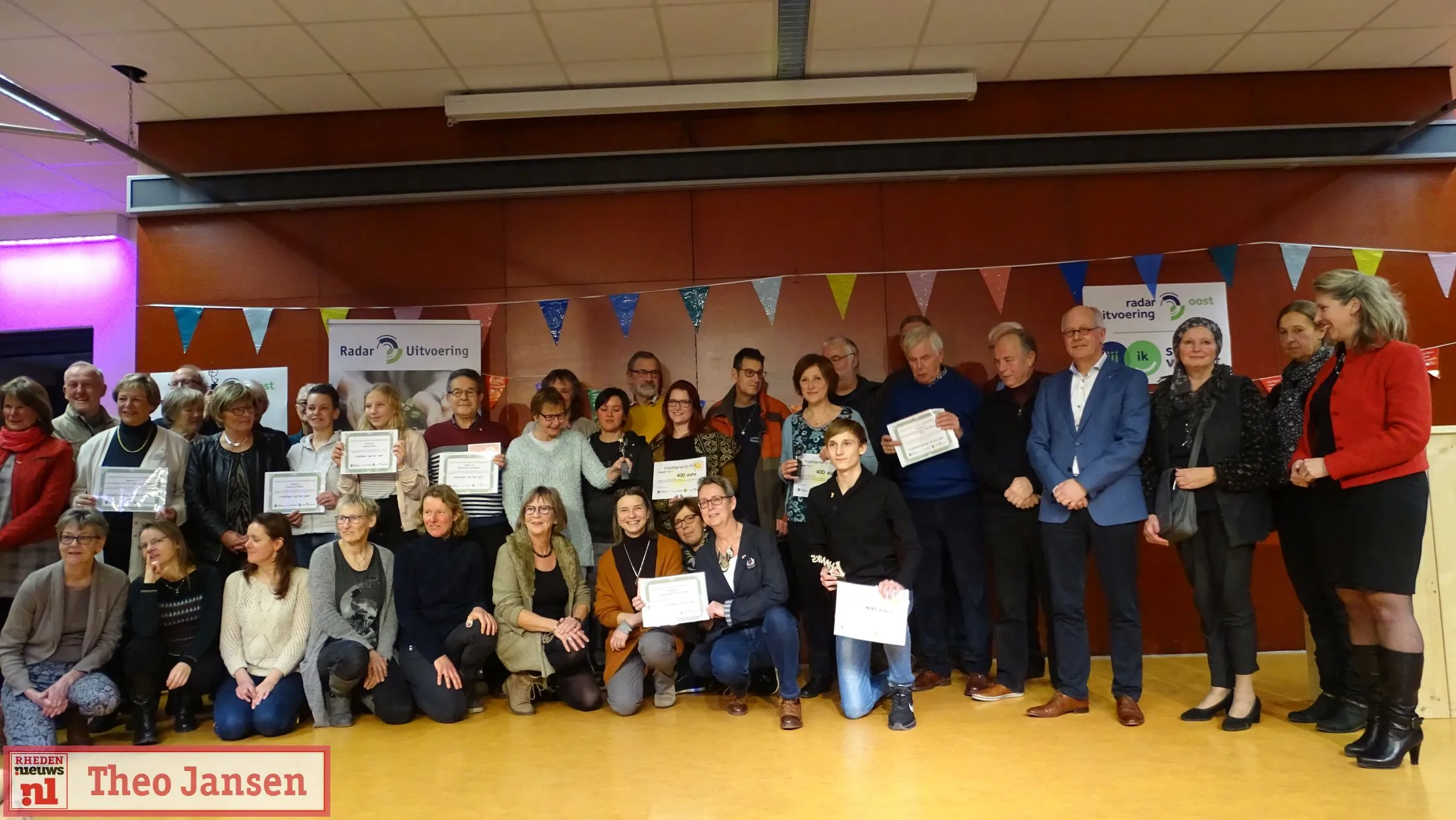 uitreiking vrijwilligersprijzen in het rhedens dieren 2019 01 19 22