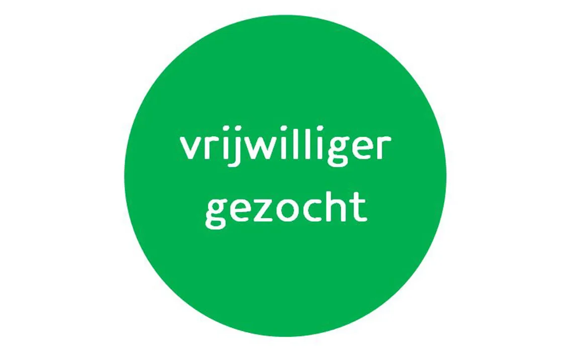vrijwilliger gezocht rondje