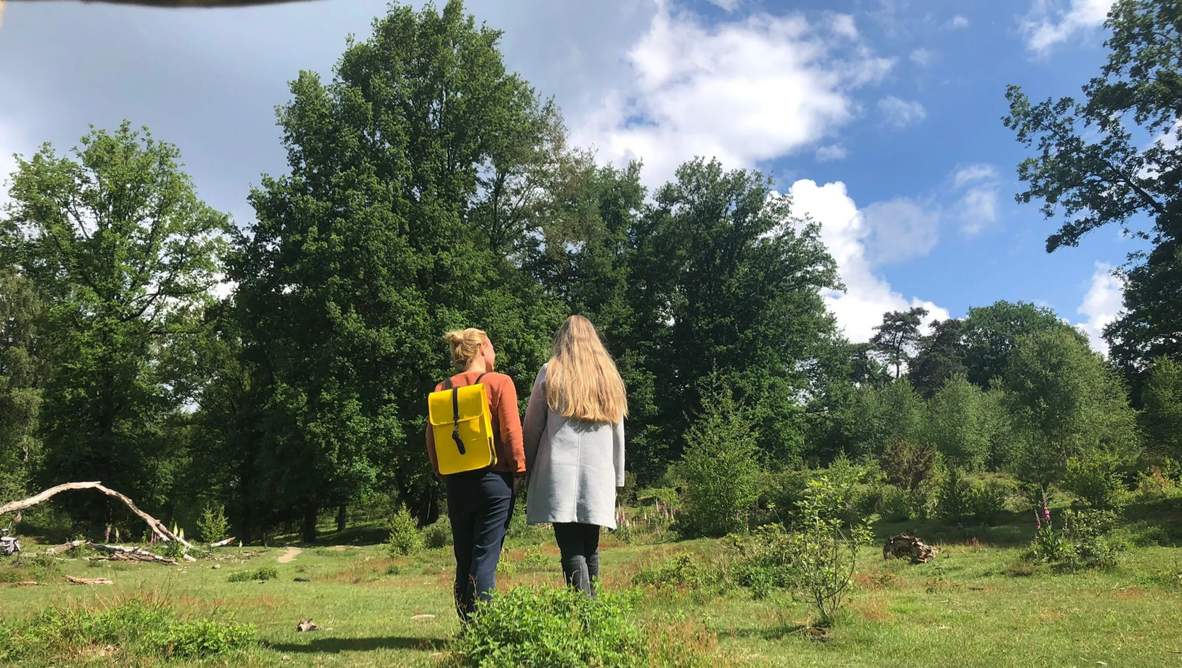 wandelcoach links aan het werk met een student