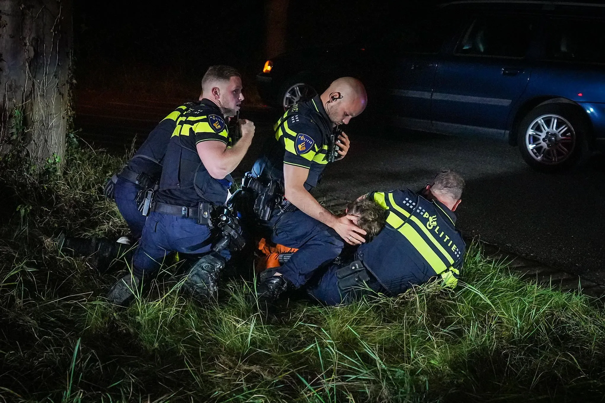 automobilist haalt hakbijl tevoorschijn na ongeval op harderwijkerweg bij laag soeren1 persbureau heitink