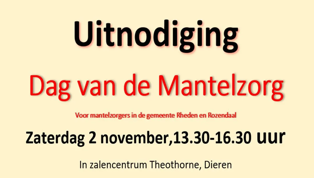 dag van de mantelzorg 2024 mvt rheden