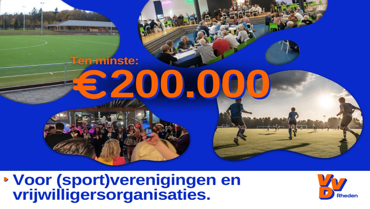 sportverenigingen en woning splitsen vvd rheden