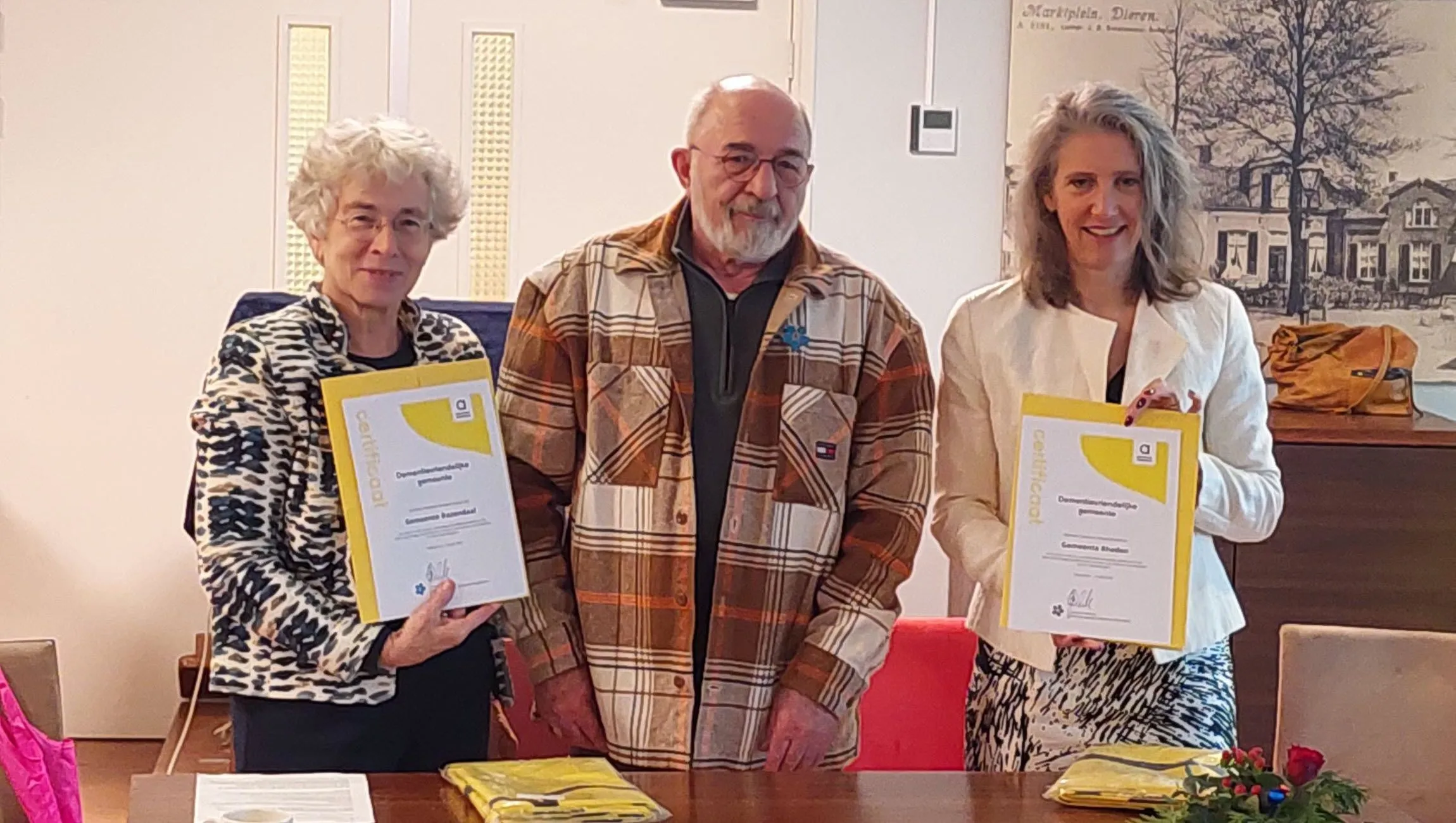 uitreiking certificaat dementievriendelijke gemeente