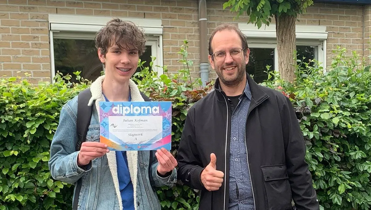 foto julian kofman met geert jan dijkerman