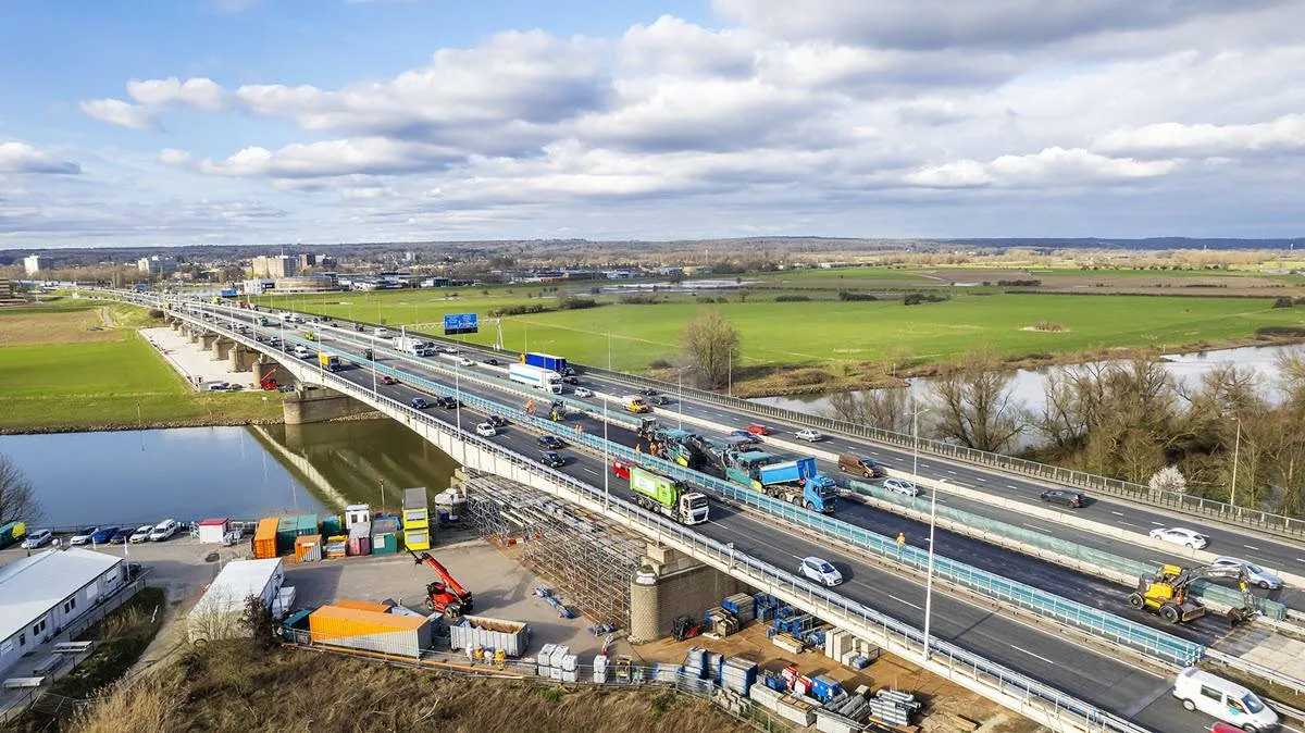 ijsselbruggen drone 4 maart 2024 paul poels fotografie